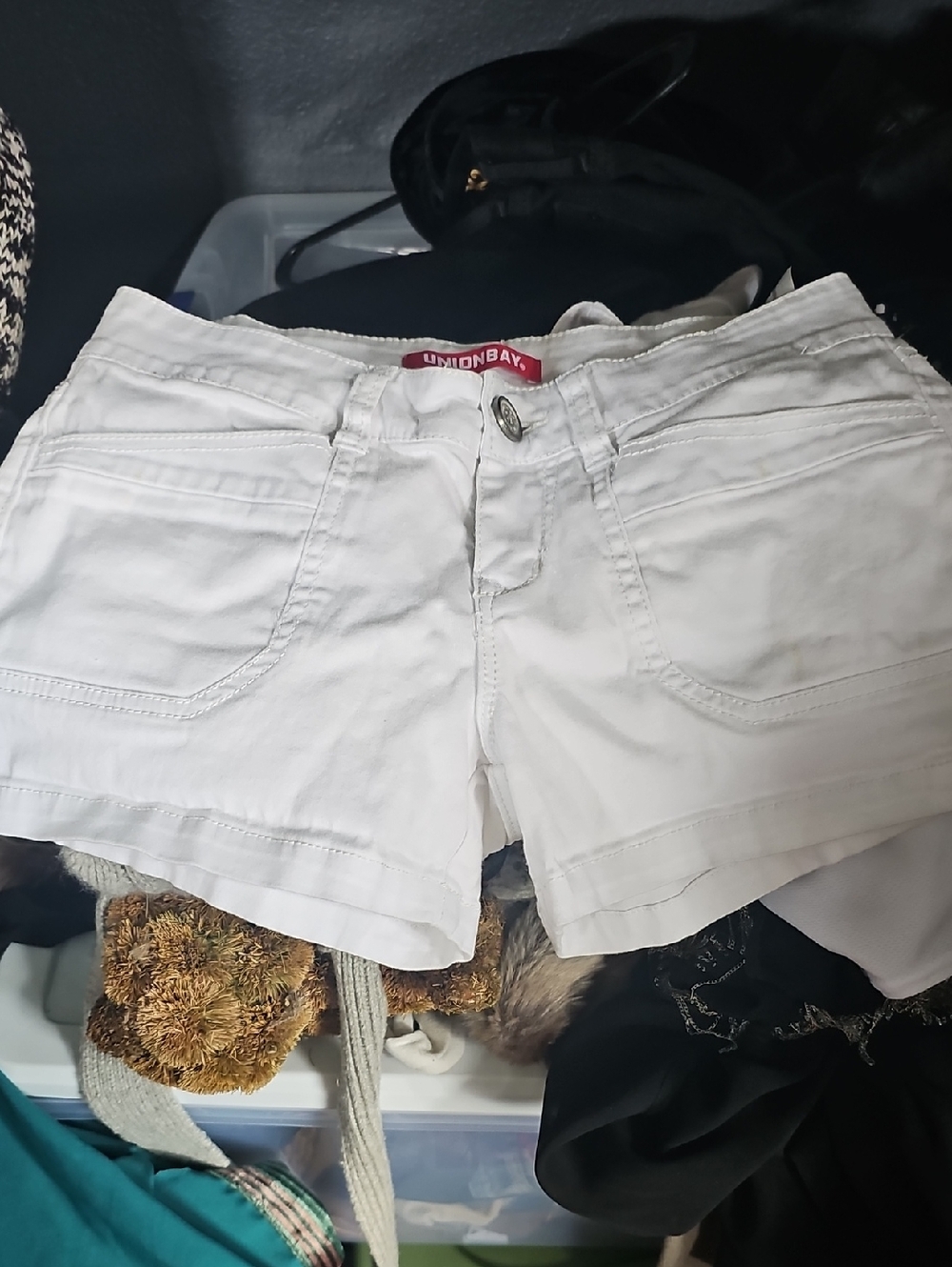 Unionbay White Women's Casual Cotton Shorts